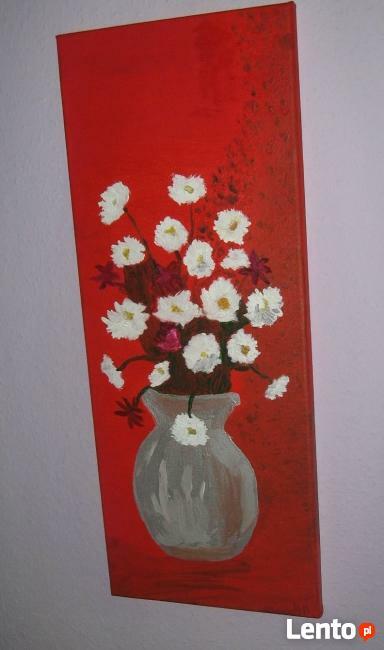 Obraz Ręcznie Malowany, Na Płótnie 50x20 cm, Akryl