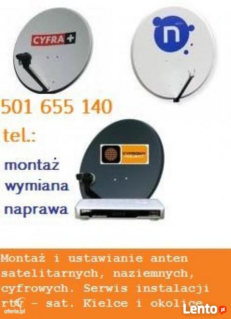 Kielce Montaż i ustawianie anten satelitarnych tel 501655140