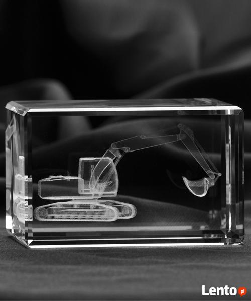 Gadżet firmowy 3D - szklany przycisk do papieru