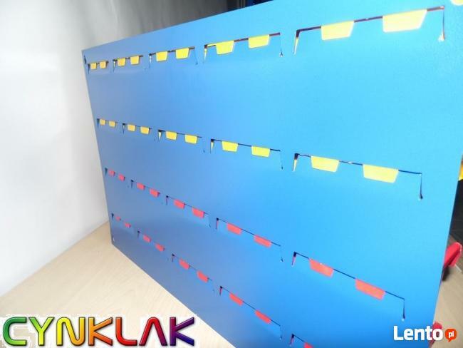 ZESTAW WARSZTATOWY - stalowa płyta + 20 pojemników ecobox m