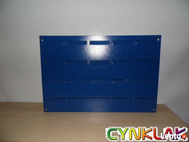 ZESTAW WARSZTATOWY - stalowa płyta + 20 pojemników ecobox m