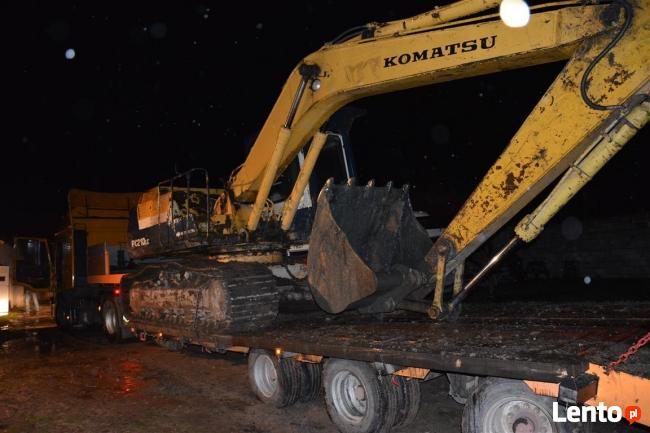 Prace ziemne, budowlane koparka gąsienicową