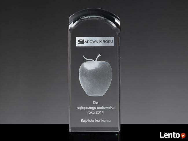 Statuetka na konkurs konkursowa - grawerowanie 3D w szkle