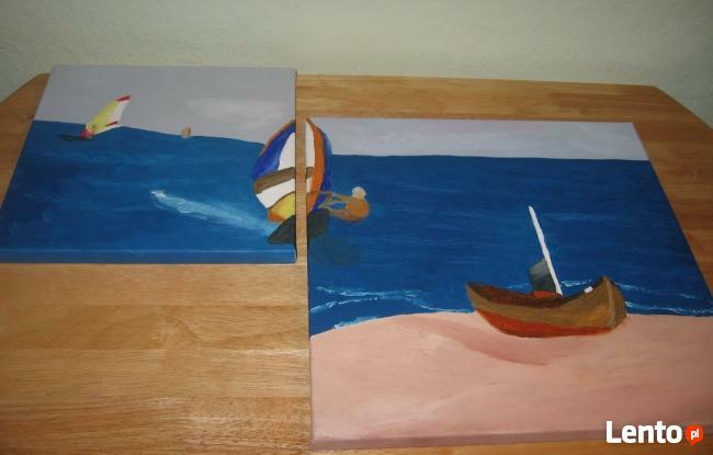 Obraz Dwuczęściowy Na Płótnie 40x40 i 30x30 cm, Olej