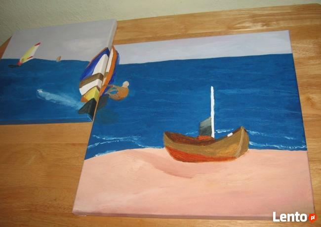 Obraz Dwuczęściowy Na Płótnie 40x40 i 30x30 cm, Olej