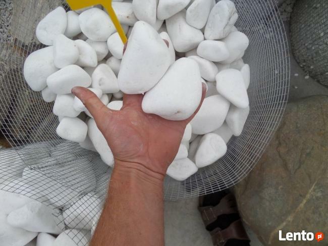 Biały kamień otoczak GRECKI Tona