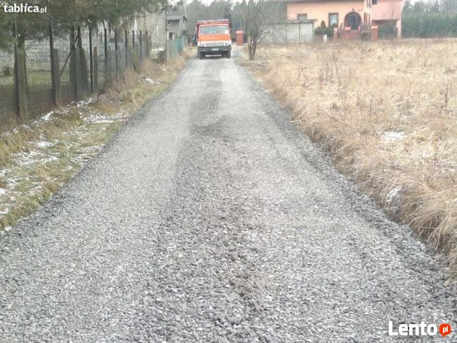 Utwardzanie korytowanie placów, budowa i utwardzanie dróg