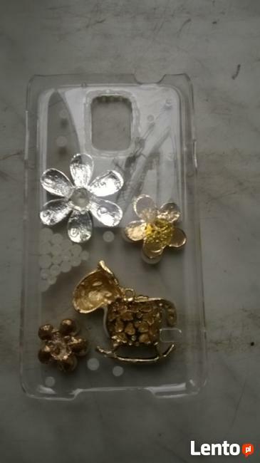 Case Luxury- perły/diamond zdobienie Samsung GALAXY S5/i9600