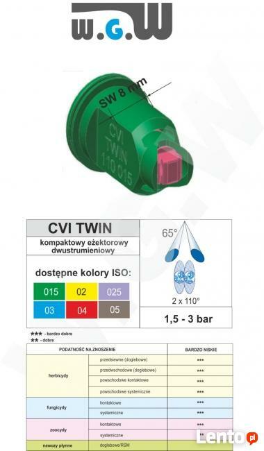 Rozpylacz dwustrumieniowy ALBUZ - Komplet, ceramiczny