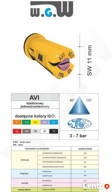ALBUZ AVI 110 rozpylacz, rozpylacze, dysza, dysze polowe