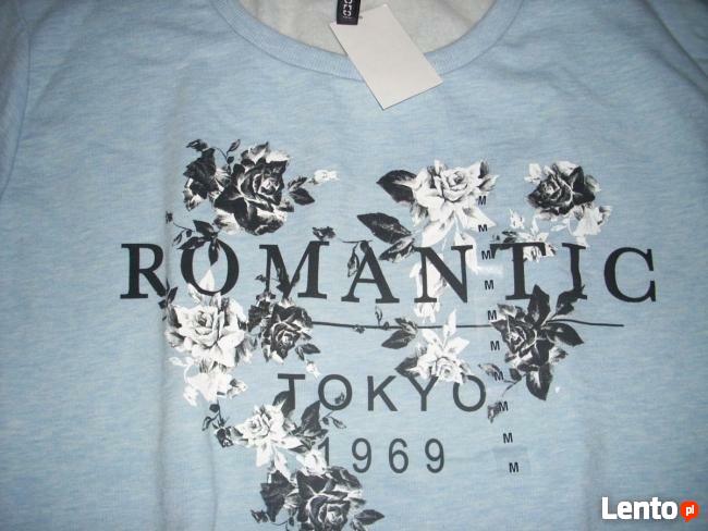 H&M NOWA Bluza KWIATY nadruk M