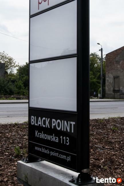 Pylon informacyjny LED z wymiennymi polami - super cena