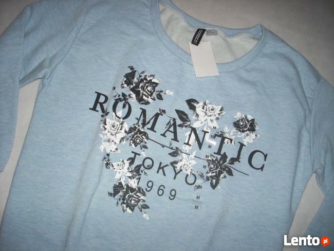 H&M NOWA Bluza KWIATY nadruk M