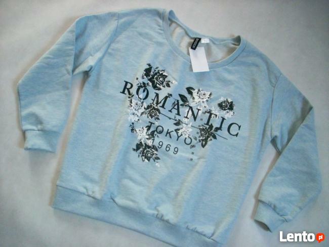 H&M NOWA Bluza KWIATY nadruk M