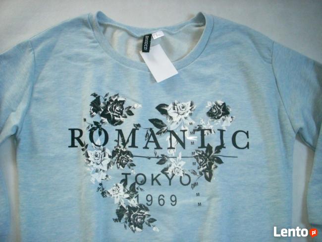 H&M NOWA Bluza KWIATY nadruk M