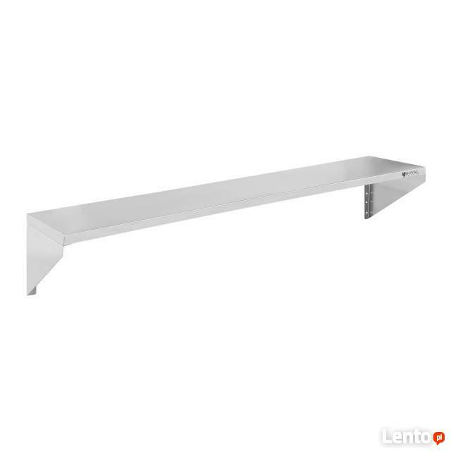 Wzmociona półka 150cm ze stali nierdzewnej wisząca