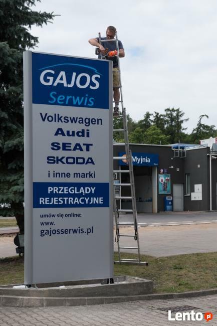 Pylon reklamowy frezowany-dibond LED za 4600 pln