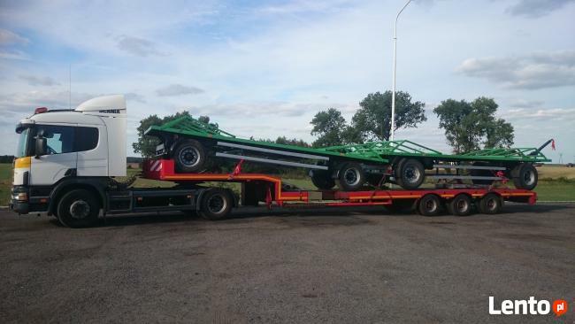 Transport maszyn ciągników koparek ładowarek niskopodwoziowy