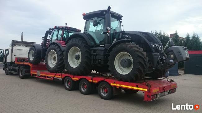 Transport maszyn ciągników koparek ładowarek niskopodwoziowy