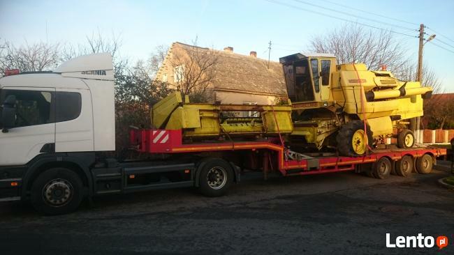 Transport maszyn ciągników koparek ładowarek niskopodwoziowy
