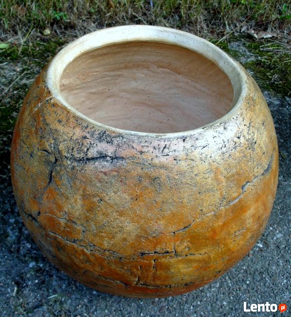 Ceramiczna donica/kula ogrodowa 40 cm. mrozoodporna