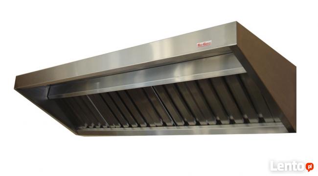 Okap gastronomiczny SG 150x70x40 FILTRY Rura 3 metry Wysyłka