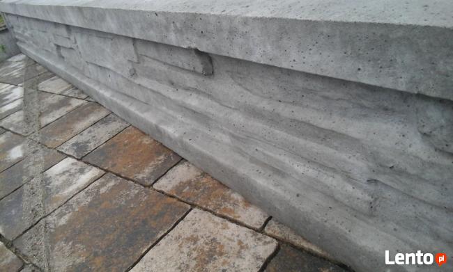 Podmurówka imitacja kamienia 248x20x5, murek ogrodzenia.