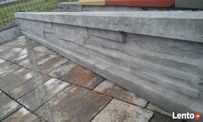 Podmurówka imitacja kamienia 248x20x5, murek ogrodzenia.