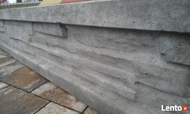 Podmurówka imitacja kamienia 248x20x5, murek ogrodzenia.