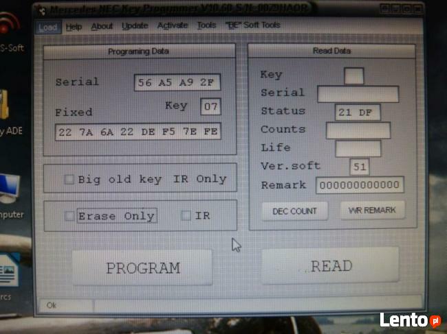 KLUCZYK RYBKA MERCEDES-BENZ ORYGINAŁ Mielec tel. 600755909