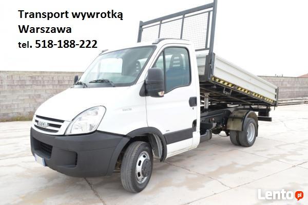 Usługa transportowa małą wywrotką dostawa piasku żwiru Warsz