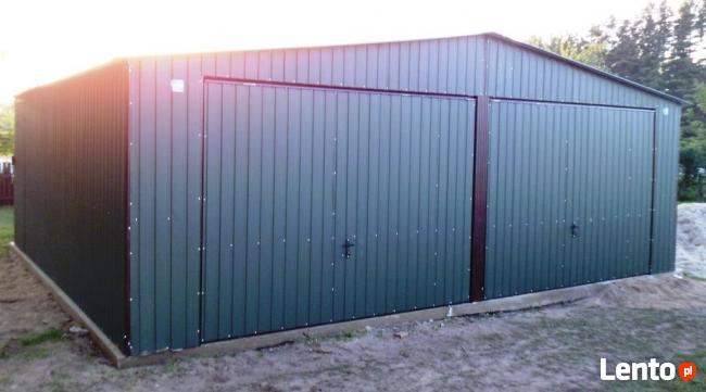 Garaż blaszany blaszak 7x6 KOLOR dwuspad PRODUCENT