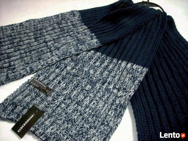 C&A super szalik GRANAT melanż i CZARNY NOWY