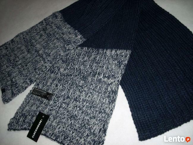 C&A super szalik GRANAT melanż i CZARNY NOWY