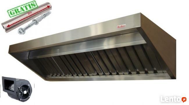 Okap gastronomiczny SG 100x70x40 FILTRY MAXTURBINA Wysyłka