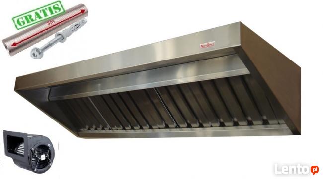 Okap gastronomiczny SG 300x70x40 FILTRY MAXTURBINA Wysyłka