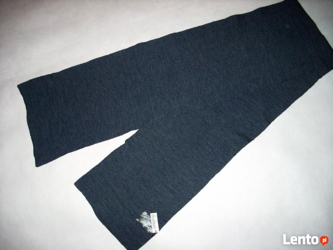 H&M Szalik Męski Dzianinowy Ciepły Granat NOWY