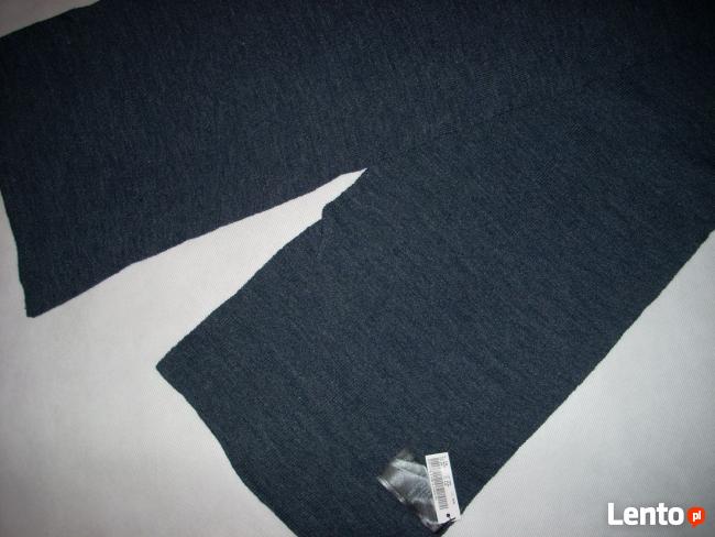 H&M Szalik Męski Dzianinowy Ciepły Granat NOWY