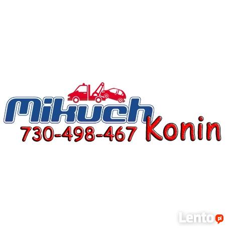 Pomoc drogowa, holowanie samochodów Mikuch laweta Konin