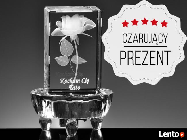 Róża 3D Kocham Cię Mamo na podstawce - prezent dla Mamy