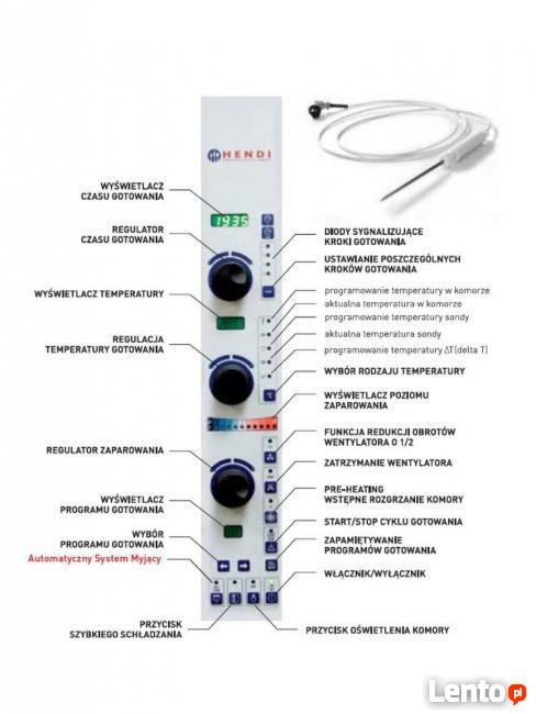 Piec sterowany elektronicznie 5xGN2/3 konwekcyjno-parowy