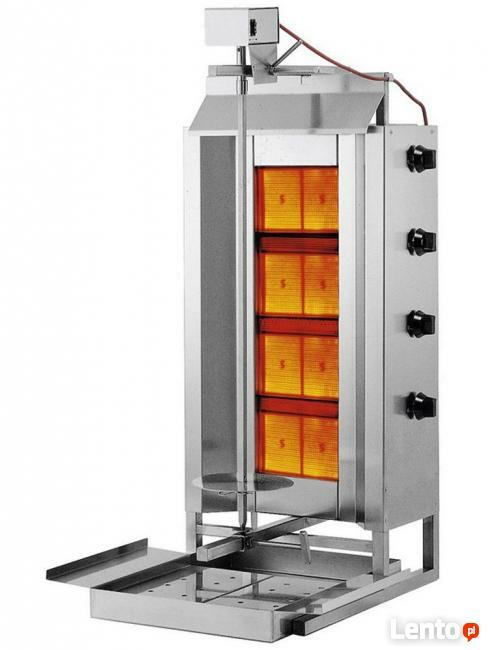 Zestaw do kebaba opiekacz gazowy + nóż elektryczny