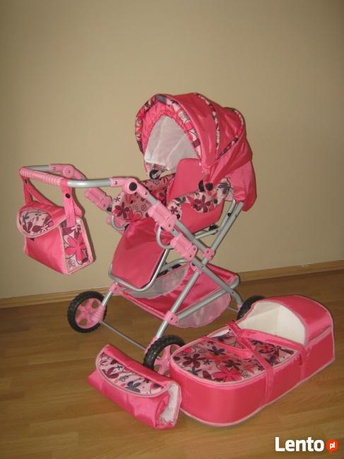 Wózek lalkowy uniwersalny z przekładaną rączką - NOWY-