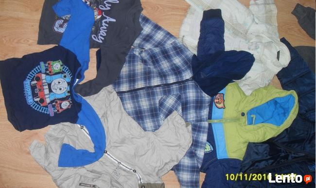 Kurtki bluzki czapki chłopięce na ok 2-3 lata