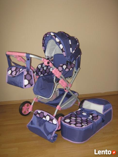 Wózek lalkowy uniwersalny z przekładaną rączką - NOWY-