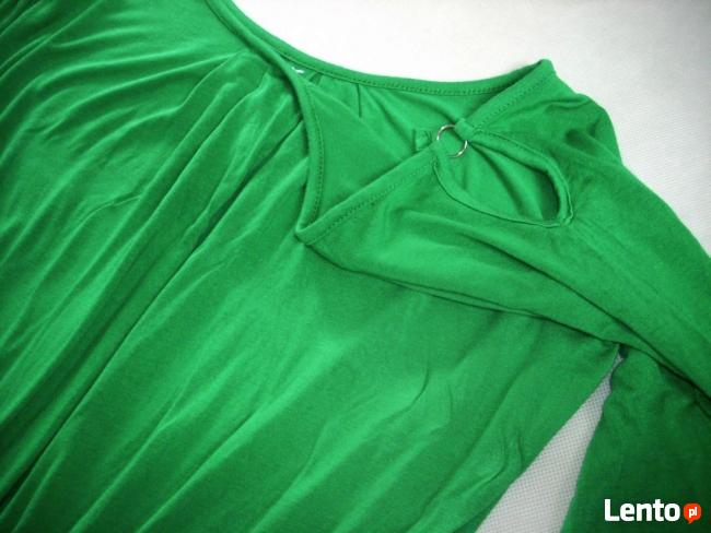 Tunika Bluzka marszczona wycięcia J NOWA 40 L 42 XL