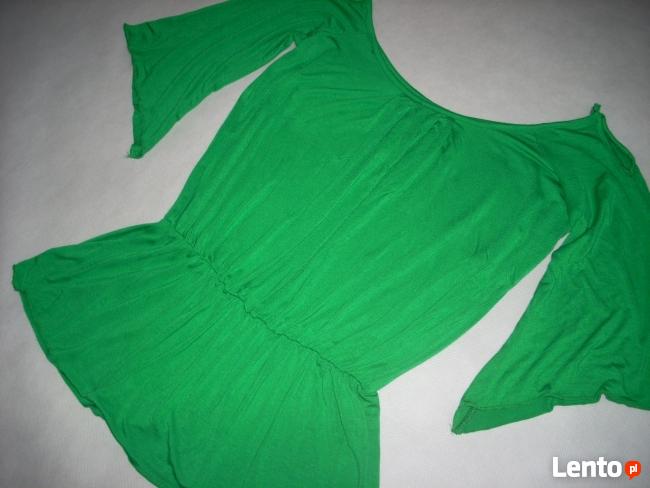 Tunika Bluzka marszczona wycięcia J NOWA 40 L 42 XL