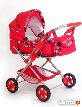 Wózek lalkowy uniwersalny z przekładaną rączką - NOWY-