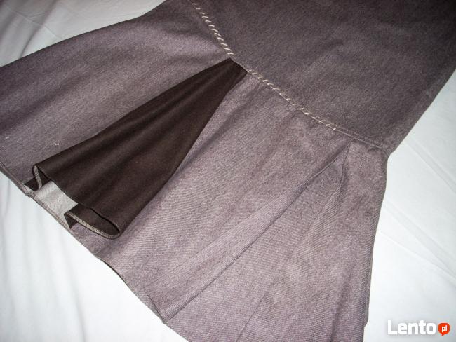 AE Woman Ciepła Spódnica Wełna Melanż 42 XL 44