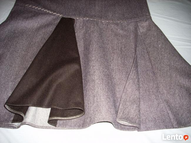 AE Woman Ciepła Spódnica Wełna Melanż 42 XL 44